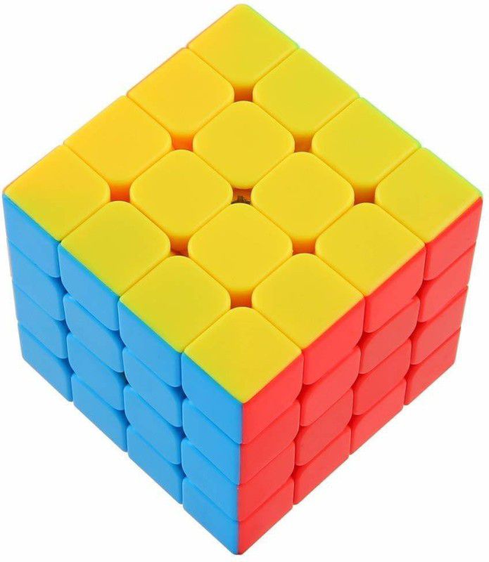 Authfort 4x4x4 Stickerless Magic Rubick Cube with Adjustable Tightness CB31  (1 Pieces)