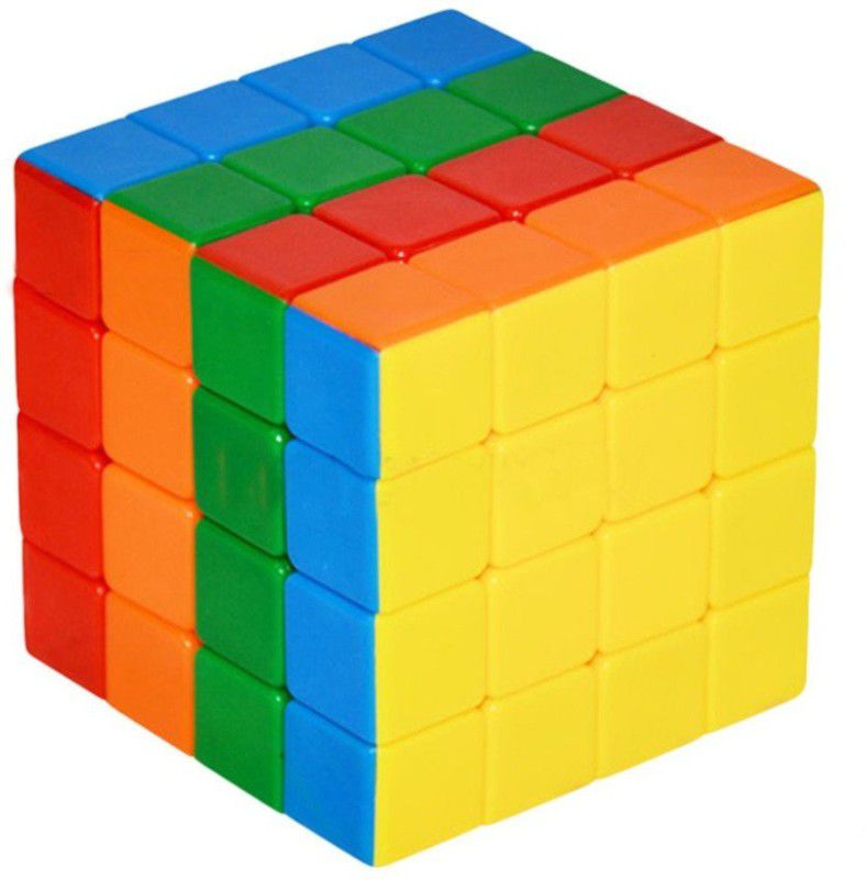 Authfort 4x4x4 Stickerless Magic Rubick Cube with Adjustable Tightness CB36  (1 Pieces)