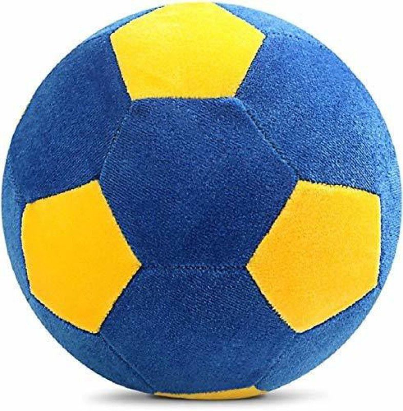 TEDDYHUBS cute stuffed soft toy different color ball for kids - 24 cm  (blue & yellow)