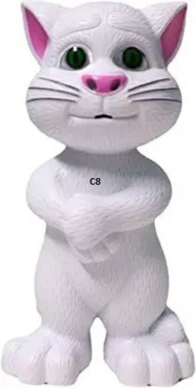 tryzens Tom Cat Talking with Wonderful Voice Recording, Musical Toys_T33  (White)