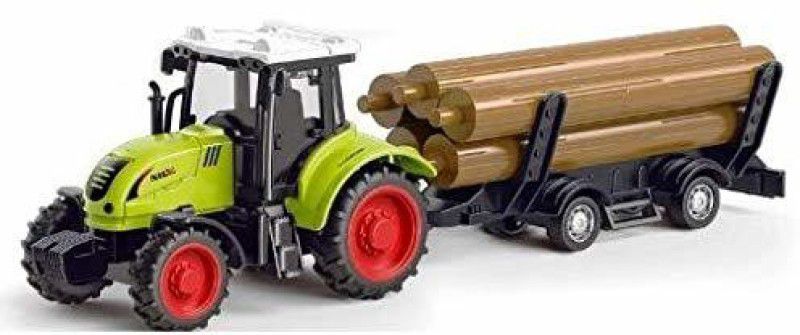 SR Toys POCKET Exclusive Collection of Construction Vehicles Farm Tractor Toy For Kids ( Farm trolley ) (Green, Pack of: 1)  (Multicolor)