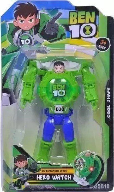 tryzens Wrist watch Super Hero Ben 10 Transformer_B2300  (Green)