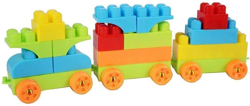 HENGLOBE Building Blocks for Kids with Wheel, 100 Pcs Bag Packing, Best Gift Toy  (Multicolor)
