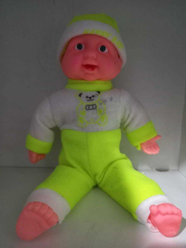 tryzens Laughing Boy Doll Big Size for Kids Girls Boys Big Size( Multicolor ) - 14 inch  (Multicolor)