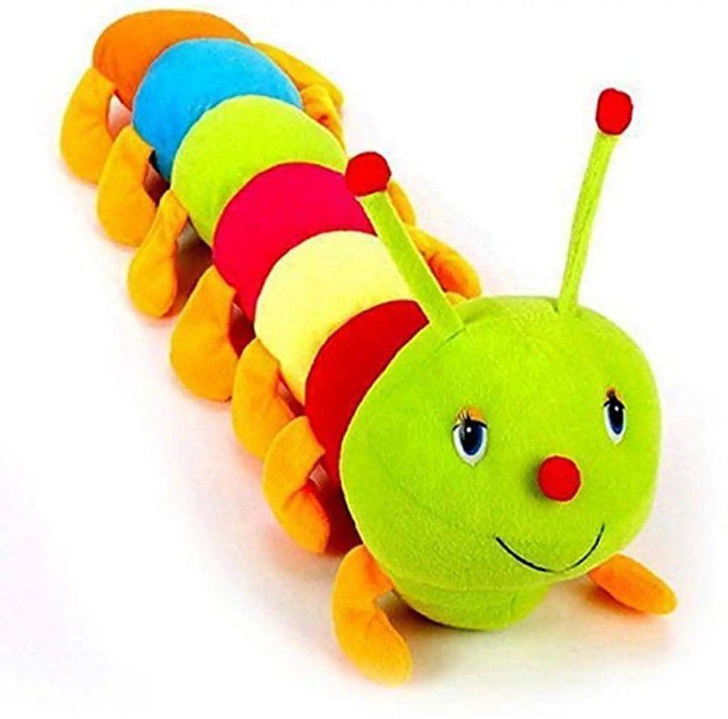 BABY KING WORLD CATERPILLAR SOFT TOY - 60 cm  (Multicolor)