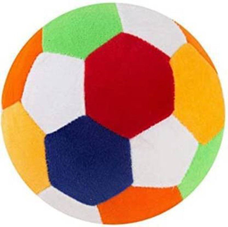 Yellow Star soft foot ball, Ball Stuffed Soft Toy Plush for Kids Baby Boy Girl Birthday occasion, festival, good filling in life. (22 cm) - 22 cm  (Multicolor)
