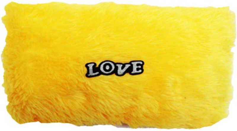 Revive Love Yellow Stuffed Cushion | For New Born Baby, Small Kids, Valentine's - 30 cm  (Yellow)