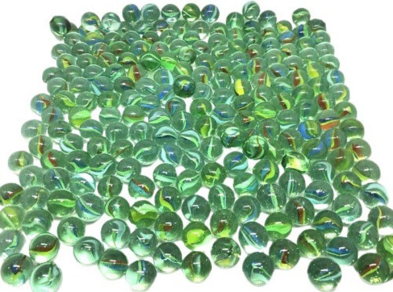 Super Easy Glass Marbles/kanche for Kids Marble Games/DIY and Christmas Home Decoration (Pack of 200)  (Multicolor)
