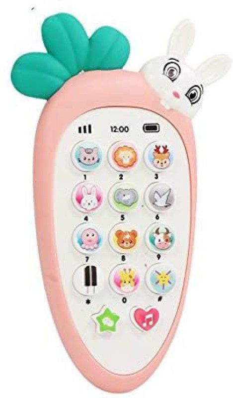 JVTS My First Rabbit Phone with Light and Sound Amazing Sound Toy for Kids  (Multicolor)