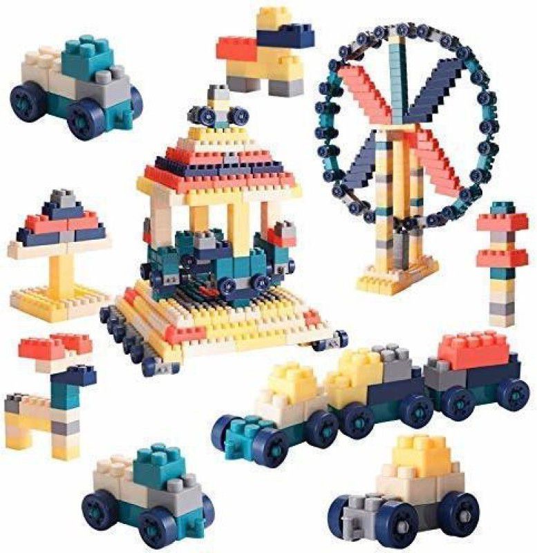 JVTS Building Bricks Blocks Kit with Wheels For Kids Construction Building Blocks Toys Set for Brain Development Educational, Learning & Creativity Puzzle Game
