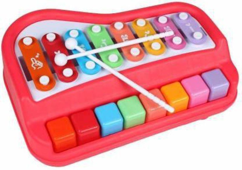 JVTS 2 in 1 Piano Xylophone for Kids  (Multicolor)