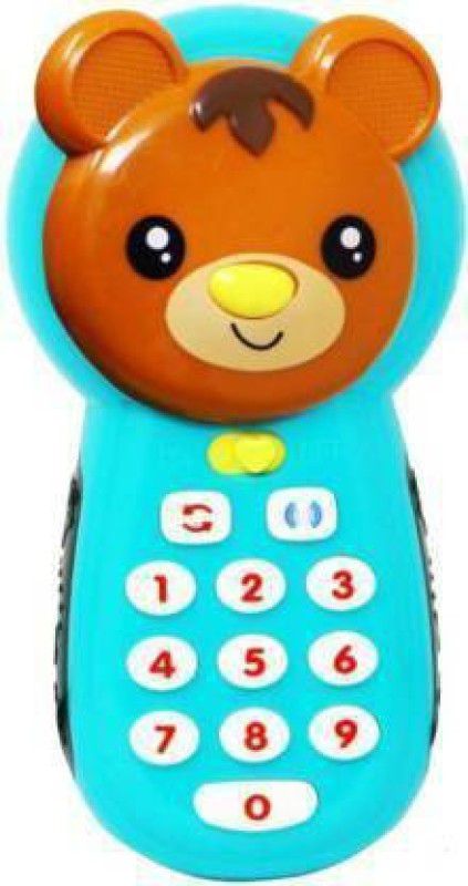 JVTS Baby Learning Mobile Phone with LED Screen Music Telephone Cartoon Phone, Bright Colors, Multiple Sounds Toy for Kids  (Multicolor)