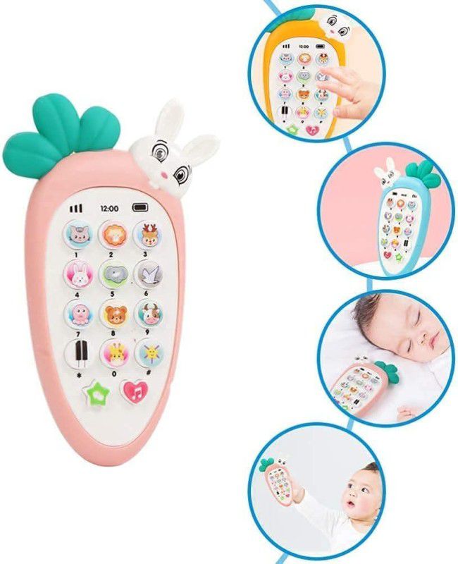 VBE Mobile Phone for Kids Phone Small Musical Toys Smart Light (Kimi Rabbit Phone)  (Multicolor)