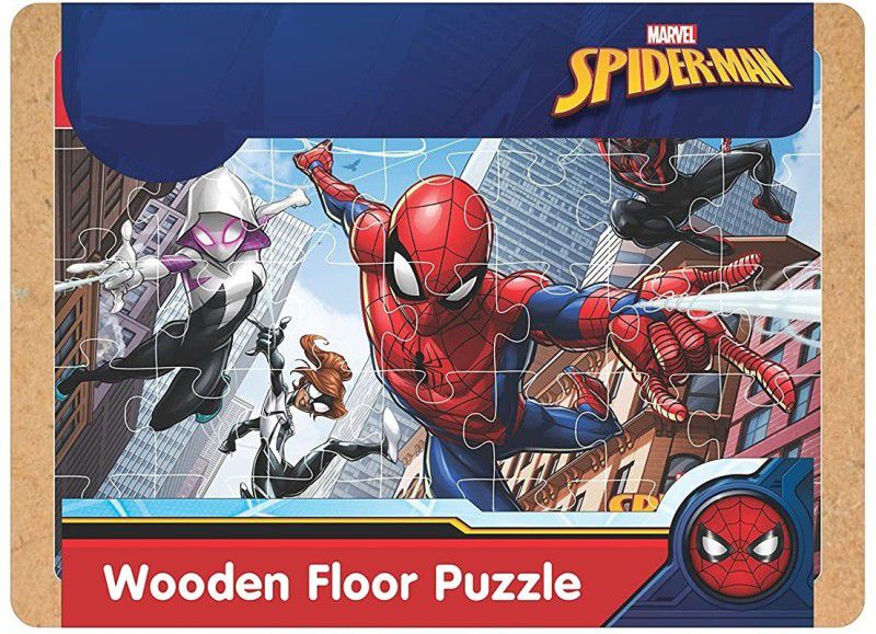 PEZYOX Wooden Floor Puzzle Spiderman  (35 Pieces)