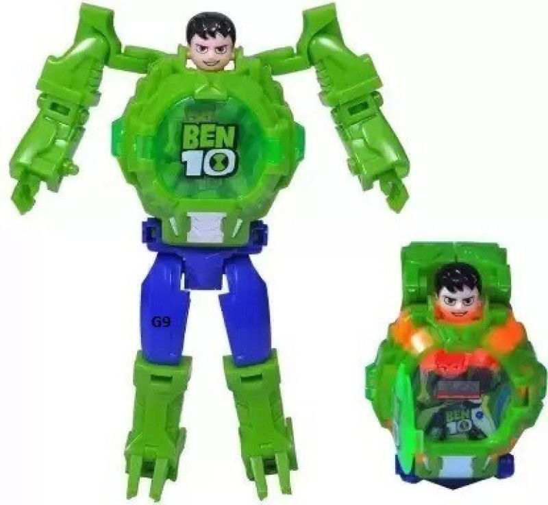 tryzens Wrist watch Super Hero Ben 10 Transformer_B2312  (Green)