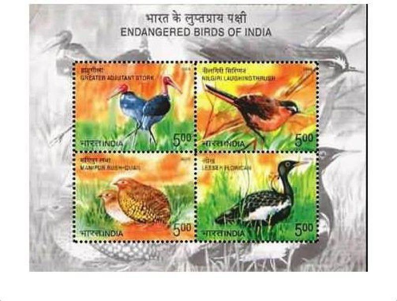 Phila Hub 2006-ENDANGERED BIRDS-MINIATURE SHEET MNH Condition Stamps  (4 Stamps)