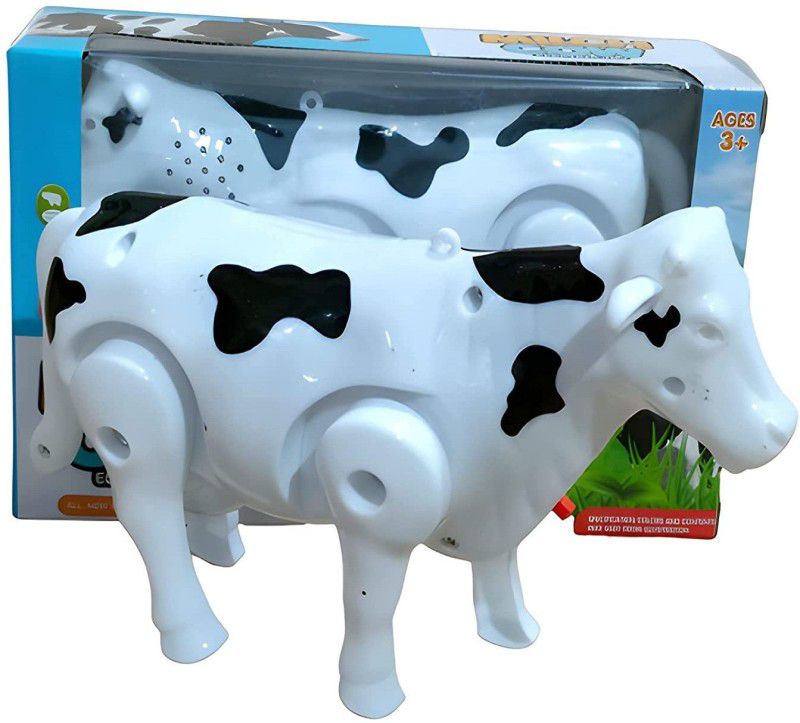 KTRS Funny Walking Milk Cow with Light and Sound Fun  (Multicolor)