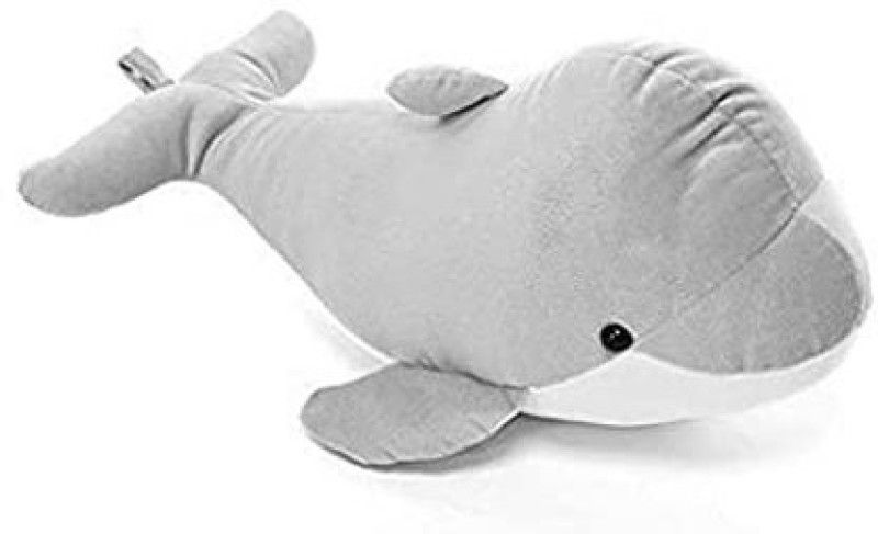 VANSUM Dolphin Fish Stuffed Fish Soft Toy Grey Color - 30 cm  (Grey)