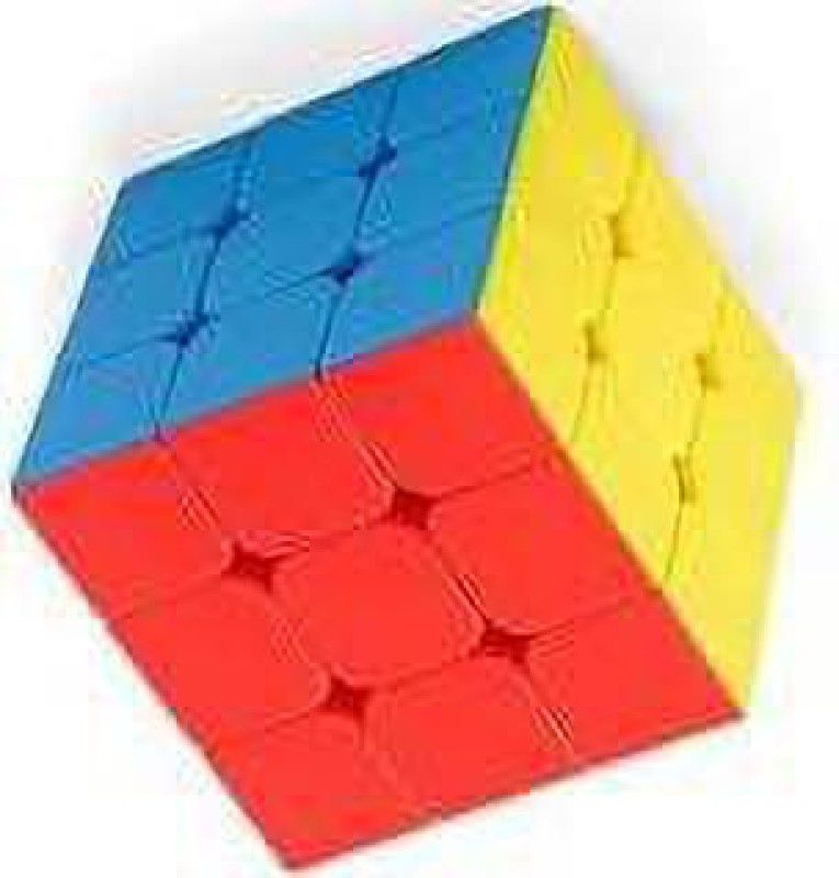 KRISHNAVI FORT-ETE High Speed High-Stability Magic Sticker- less 3x3x3 Puzzle Cube (1 Piece) (Style# CB-7)  (1 Pieces)