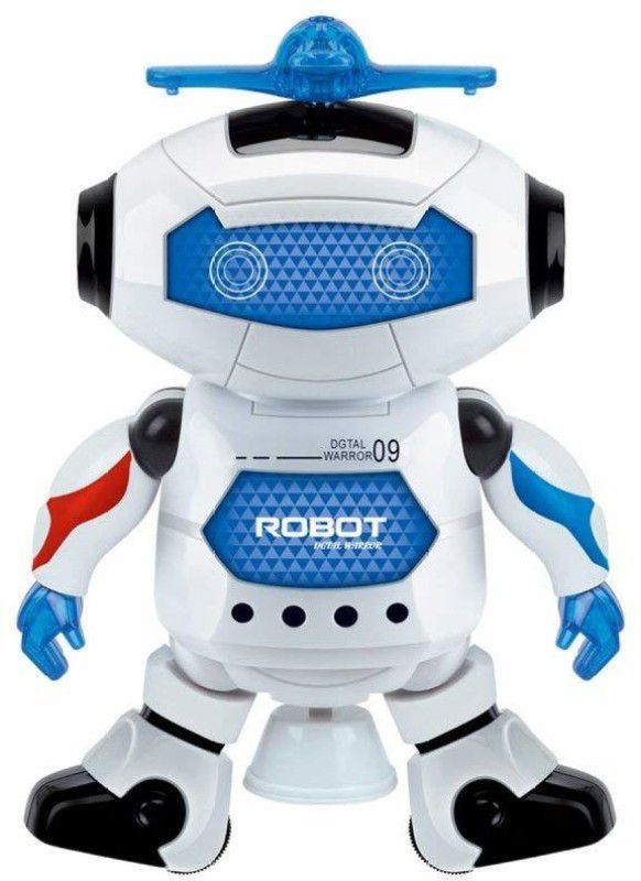 Mummas Kidz Robot Top-Dance Digital Warrior 09 with Light and Music Toy-Dancing Robot 360Degree rotating  (Multicolor)