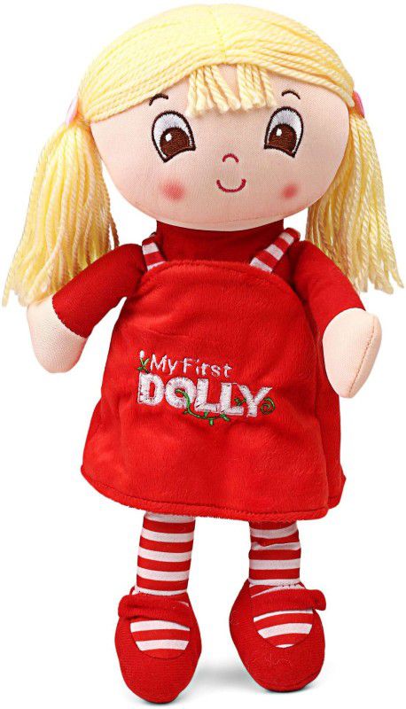 My Baby Excels My First Dolly Plush Red Color 30 cm  (Red)