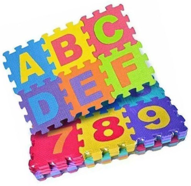 GAMLOID 36 Pieces Puzzle Foam Mat Kids Interlocking Learning Alphabet Number Kids  (1 Pieces)