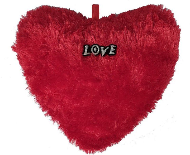 BIGWHEEL (Size:30x26cm) Red Color (Heart Love Dil) Soft Fur Stuffed Toy Special Occasional Valentines Day, Birthdays and Festivals Gifts for Kids and Adults - 26 cm  (Multicolor)