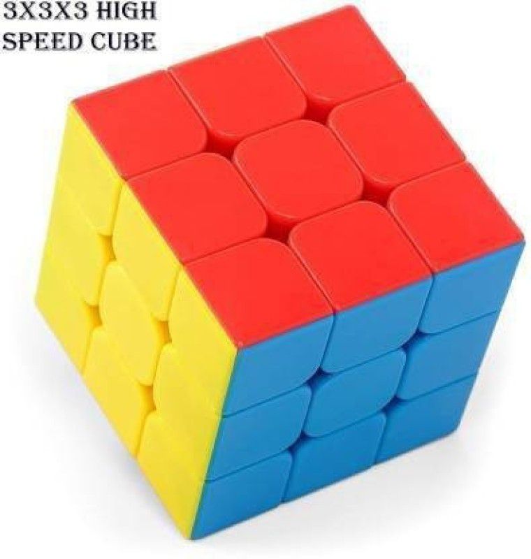 KCCOLLECTION 100% High Quality High Speed Sticker Less Magic Puzzle Cube Game Toy ALCUBE0131  (1 Pieces)