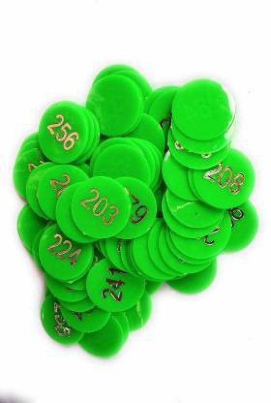 Bal samrat Green Color Numerical Token/Coins Pack of 201 to 300  (100 Pieces)