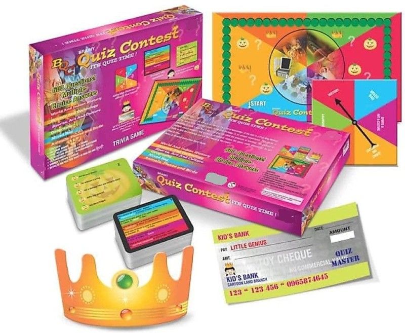 shopviashipping Brainy Quiz Contest Educational Board quiz Game for kids,its quiz time  (600 Pieces)