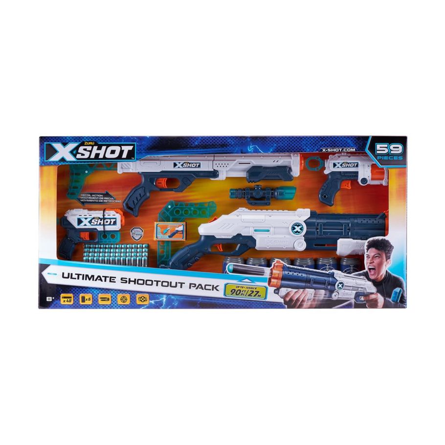 ZURU X-Shot Excel Ultimate Shootout Foam Dart Blaster Combo Pack