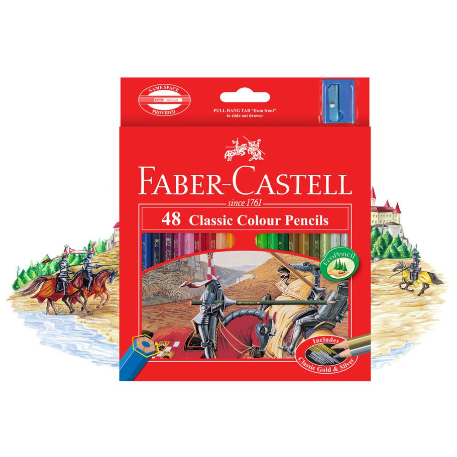Faber-Castell Classic Colour Pencils - Pack of 48