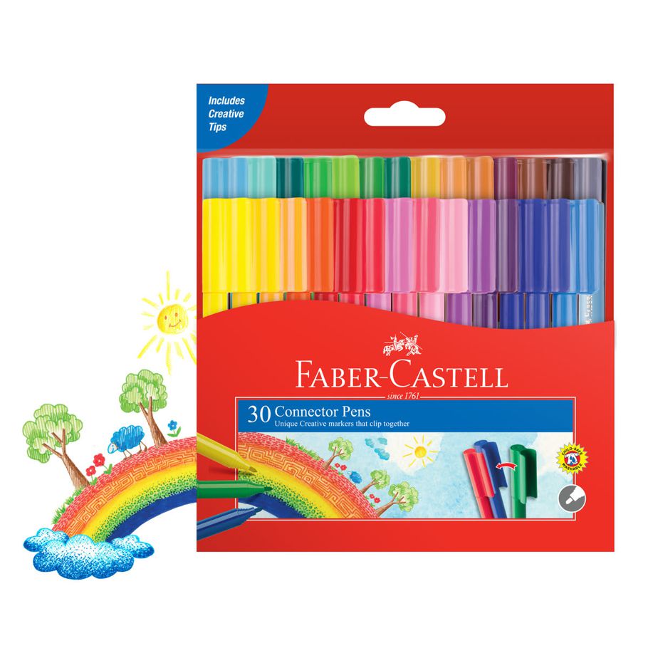 Faber-Castell Connector Pens - Pack of 30