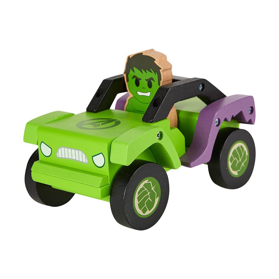 Marvel Wooden Toys Hulk and Truck