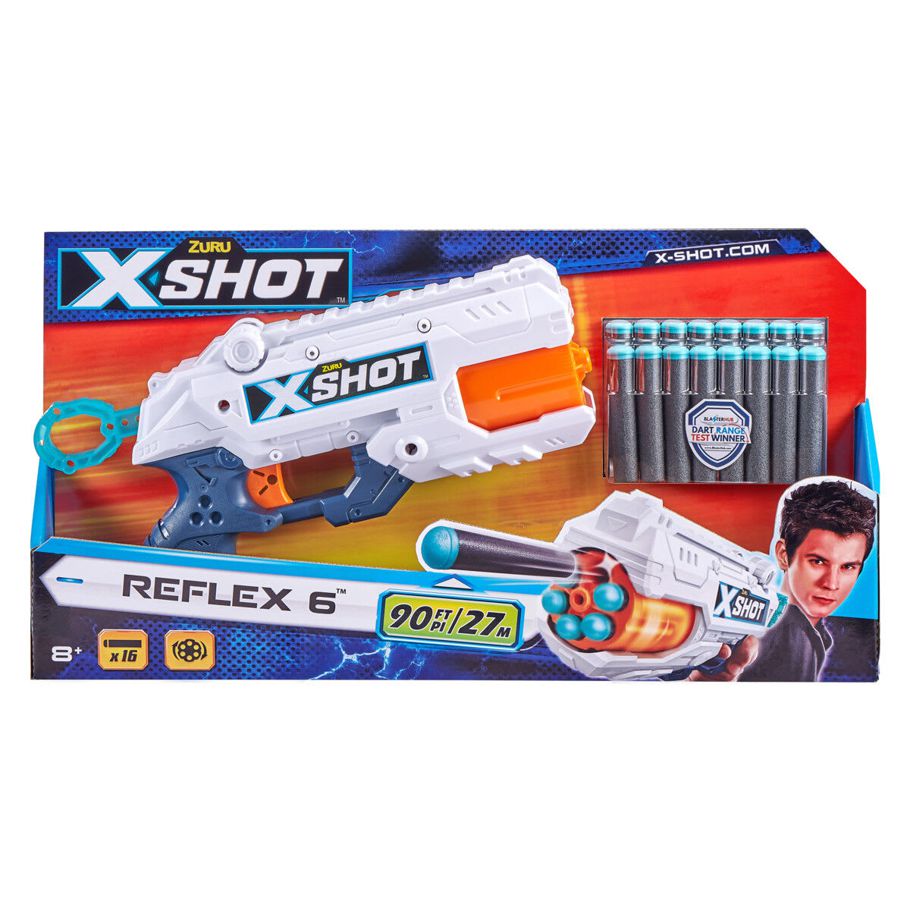 Zuru X-Shot Excel Double Reflex 6 Foam Dart Blaster Combo Pack