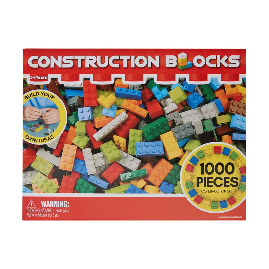 1000 Piece Construction Blocks Set
