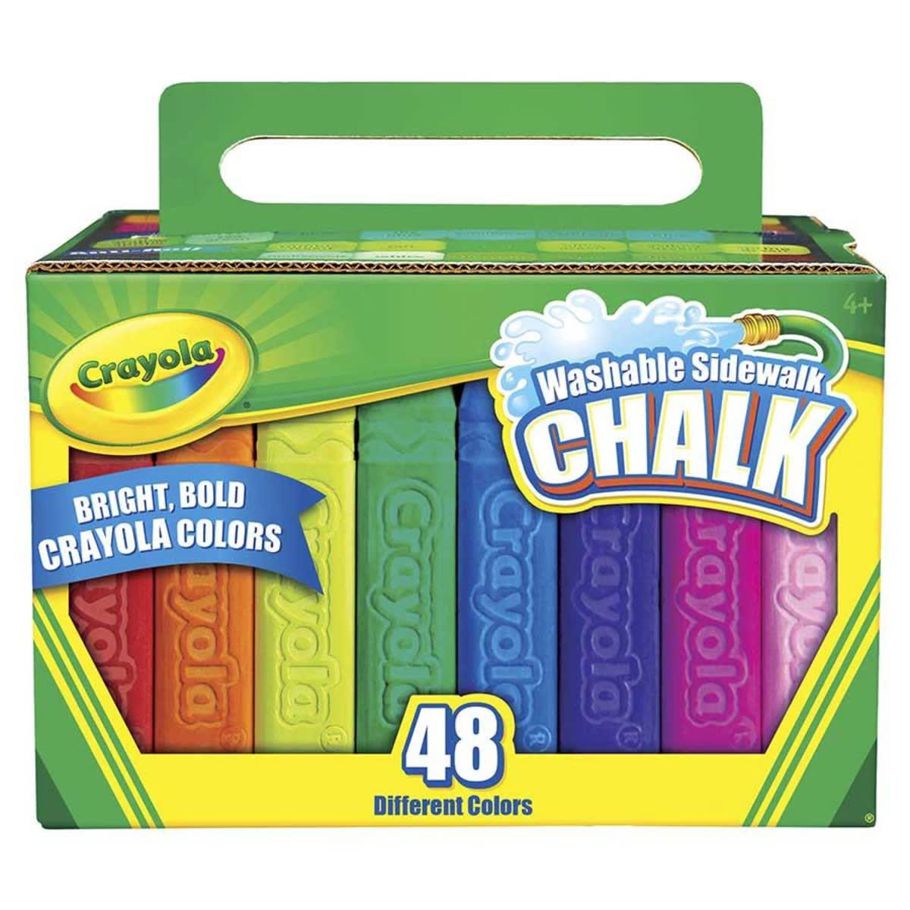 Crayola 48 Pack Washable Sidewalk Chalks