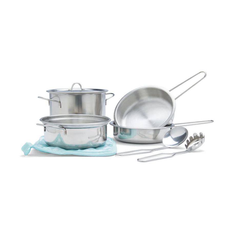8 Piece Playset Stainless Steel Cookware