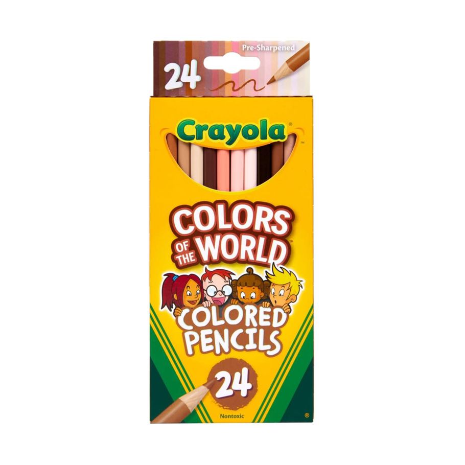 Crayola 24 Pack Colours of the World Coloured Pencils