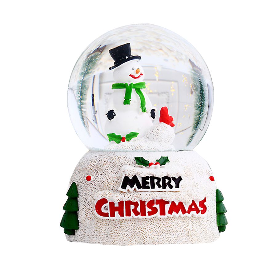Snow Globe Realistic Shape 3D Cartoon Christmas Ornaments