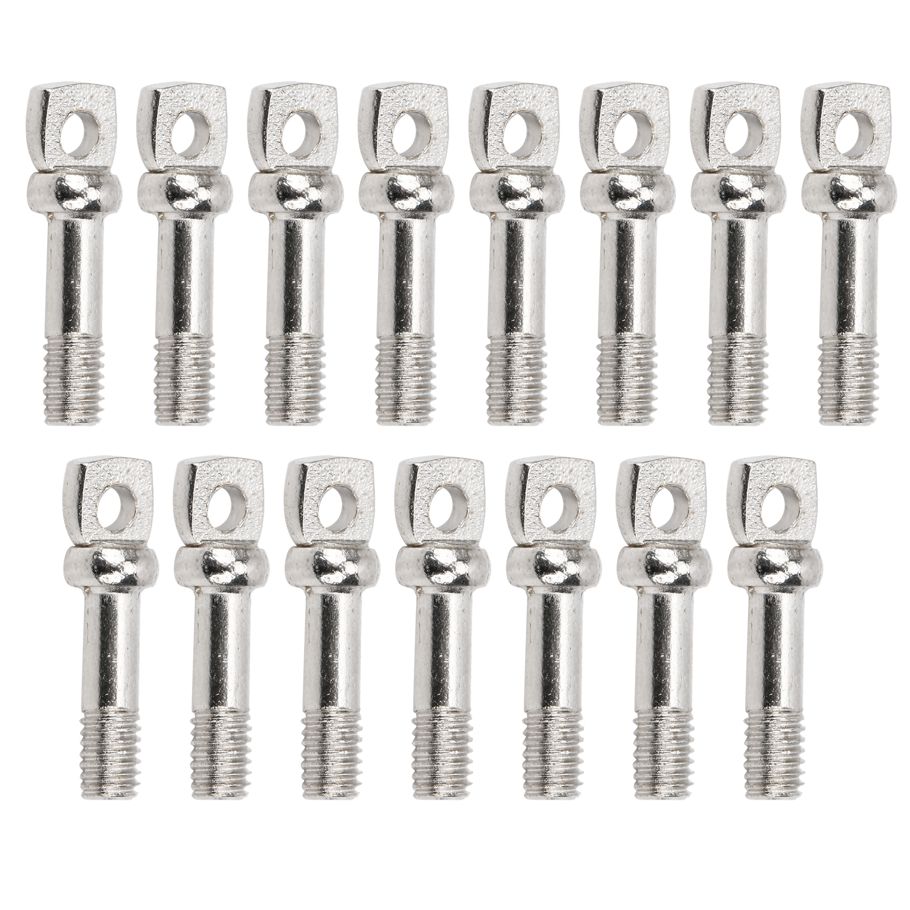 RC Screws Set 15PCS Stainless Steel Flat Head with Hole Car Accessories for Front/Rear Bumper
