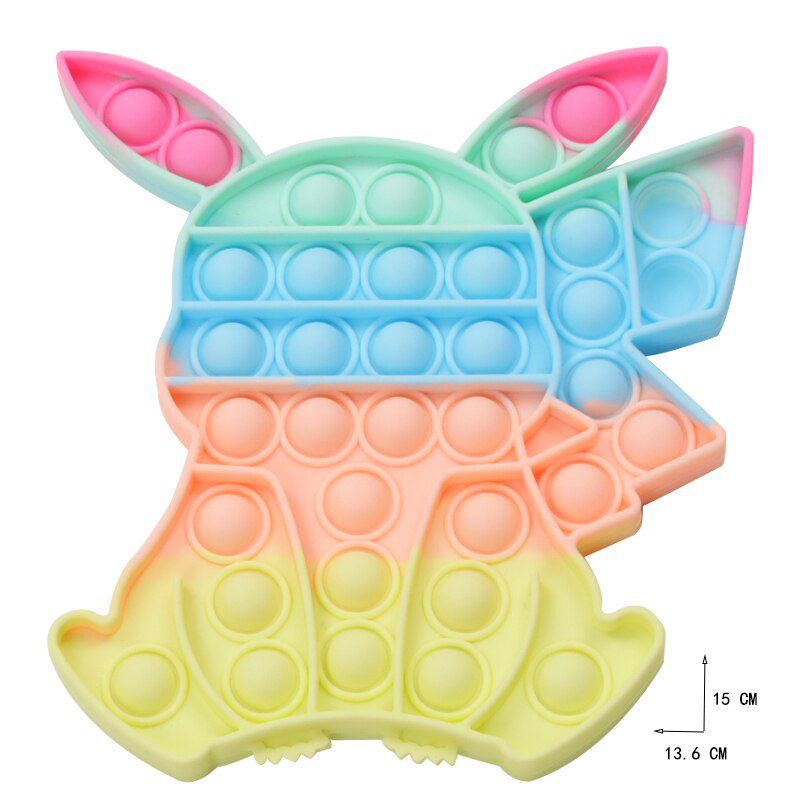 Glow Fluorescence Push Bubble Fidget Toys  Stress  Toy Antistress Soft  Gift Anti Stress Box simple dimple toy