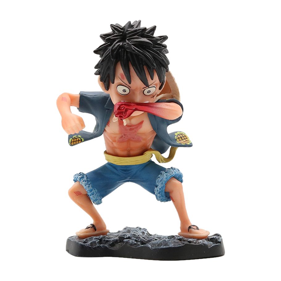 Action Figure Eye-catching Meticulously Sculpted Versatile One Piece Figurine Doll for Desktop
