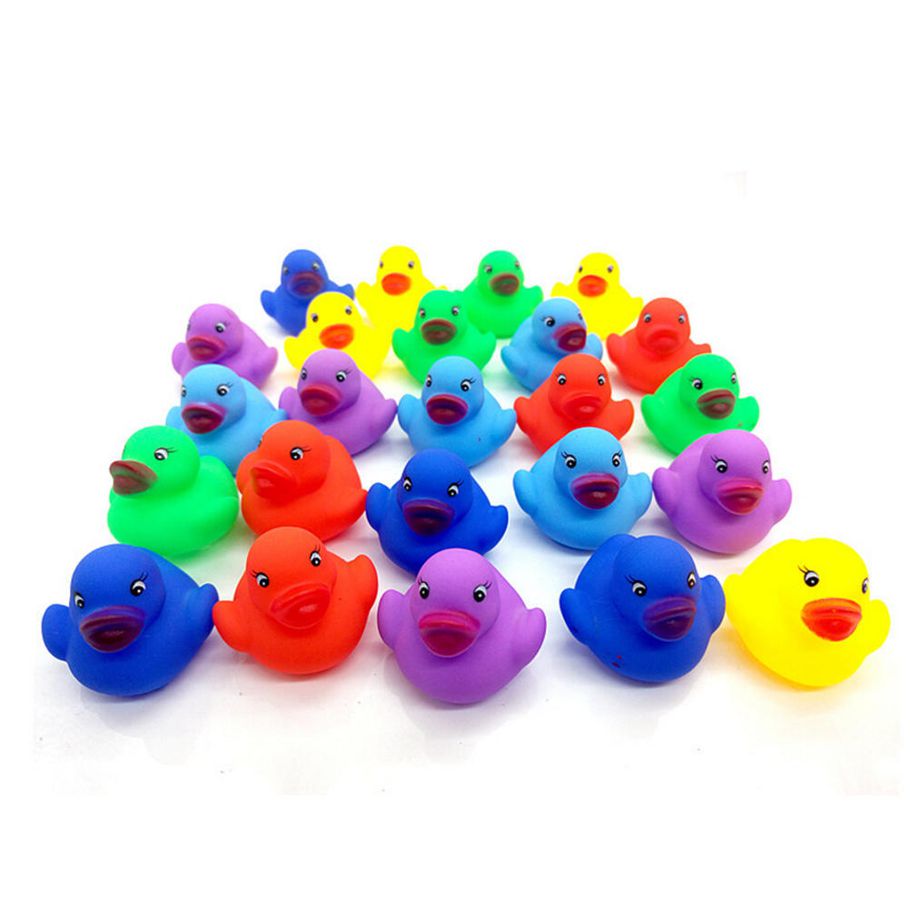 Soft Rubber Float Squeeze Sound  Duck Toys 5 pics