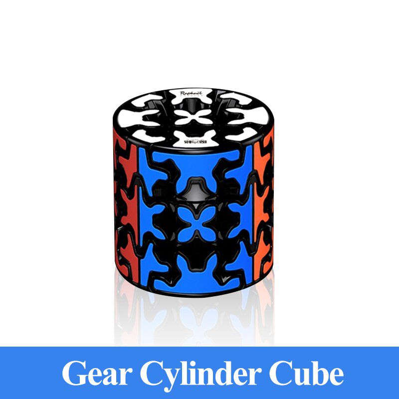 Newest Qiyi Gear 3x3x3 Magic Cube Mofangge Speed Gear Pyramind Cylinder Sphere Professional Cubo Magico Gear Puzzle Series Toys