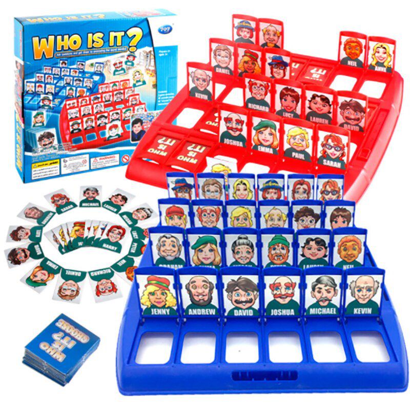 Family Guessing Games Who Is It Classic Board Game Toys Memory Training Parent Child Leisure Time Party Indoor Games Props Xmas