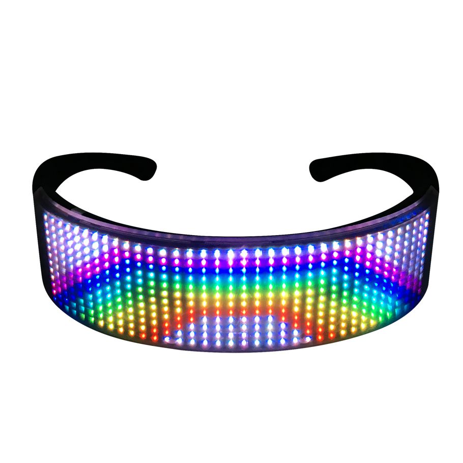 Stylish Full Color Luminous Glasses with LED Light Birthday Party Carnival Props