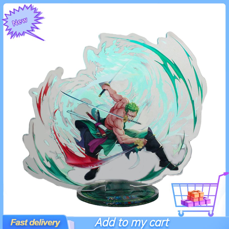 Acrylic Standing Anti-crack Exquisite Craftmanship Smallest Detail Anime Collection Luffy Zoro Nami Sanji Robin Standing for Decor