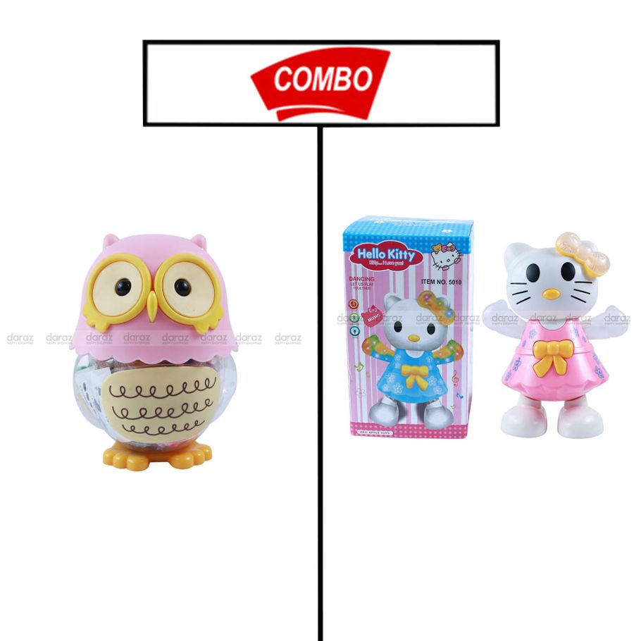 Owwl Toy And Hello Kitty Combo