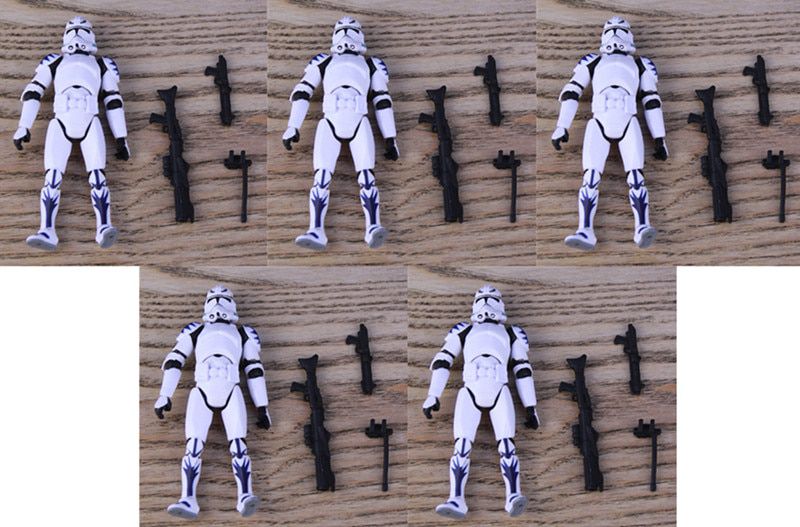 Star Wars 3.75" Clone Trooper Stormtrooper Action Figure Shadow Shock Gree 41st 442nd Republic Elite Force MW187th Red Dot Toys
